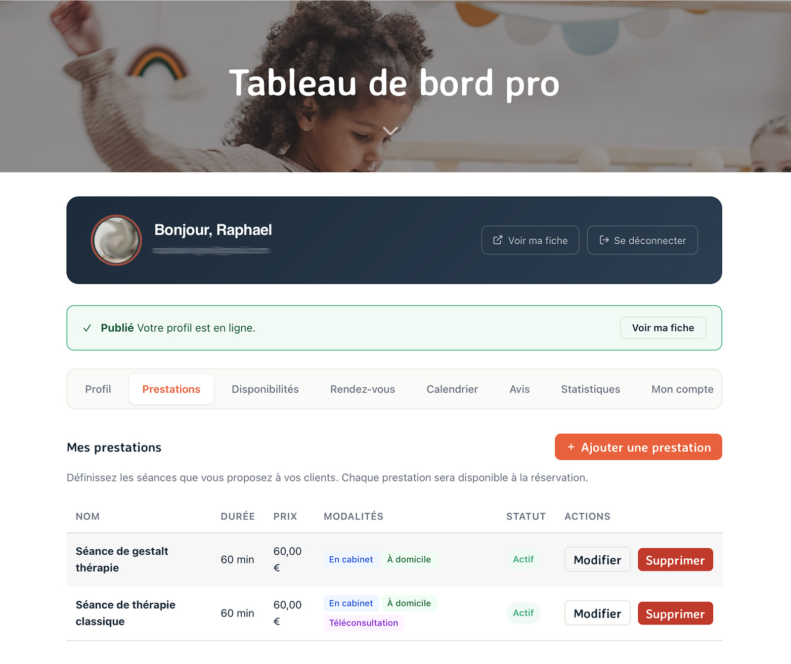 Gestionnaire de prestations pour professionnels - Calepin Parentalité